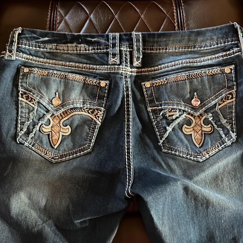 Rock Revival Easy Skinny size 36 - Plus Sized Bling Jeans